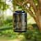 Glitzhome® 8.5" Leaf Cutout Solar Powered Hanging Lantern